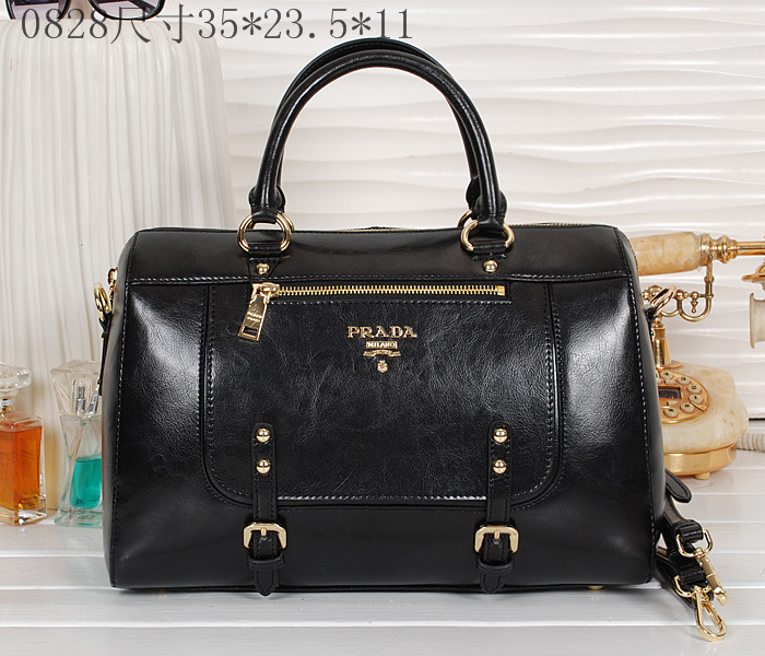 Prada borsetta in pelle nera 0828